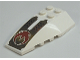 Part No: 43712pb020  Name: Wedge 6 x 4 Triple Curved with Red Crescent and Black Dots on Gold Pattern (Sticker) - Set 7714