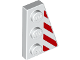 Part No: 43722pb03  Name: Wedge, Plate 3 x 2 Right with Red Danger Stripes Pattern