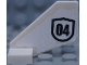 Part No: 44661pb030  Name: Tail Shuttle, Small with Black Number 04 Pattern on Both Sides (Stickers) - Set 60131