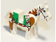 Part No: 4493c01px3  Name: Horse with Green Blanket, Left Side Red Hand Pattern