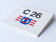 Part No: 4515pb002  Name: Slope 10 6 x 8 with 'C 26' & Coast Guard Logo Pattern (Sticker) - Set 4022