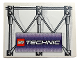 Part No: 4515pb012  Name: Slope 10 6 x 8 with Girders and LEGO TECHNIC Logo Pattern (Sticker) - Set 3403