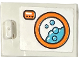 Part No: 4533pb048  Name: Container, Cupboard 2 x 3 x 2 Door with Orange Washing Machine with Medium Azure Water and Bubbles Pattern (Sticker) - Set 42614