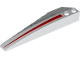 Part No: 50956pb054  Name: Wedge 10 x 3 Right with Black 'Concorde' and Red Triangle / Tapered Stripe Pattern