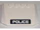 Part No: 52031pb013  Name: Wedge 4 x 6 x 2/3 Triple Curved with White 'POLICE' on Black Stripe Pattern (Sticker) - Set 5971