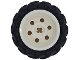 Part No: 56145c11  Name: Wheel 30.4mm D. x 20mm with No Pin Holes and Reinforced Rim with Black Tire 43 x 22 Tractor (56145 / 7616)