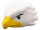 Part No: 5705pb01  Name: Minifigure, Head, Modified Bird (Eagle) with Black Eyes and Eyebrows, Yellow Beak Pattern