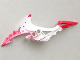Part No: 57567pb01  Name: Bionicle Weapon Shark Tooth Blade with Marbled Red Pattern
