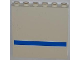 Part No: 59349pb036  Name: Panel 1 x 6 x 5 with Blue Stripe Pattern (Sticker) - Set 7288