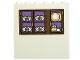 Part No: 59349pb277  Name: Panel 1 x 6 x 5 with Gold and White Teacups, Plates and Teapot in Cabinet Pattern (Sticker) - Set 43196