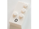 Part No: 60295pb02  Name: Brick, Braille 2 x 4 with 4 Studs with Black Number 0 Pattern (dots-3456 ⠼) (French with Antoine Numbers)
