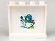 Part No: 60581pb248  Name: Panel 1 x 4 x 3 with Side Supports - Hollow Studs with Picture of Lime Diver with Dark Turquoise Helmet and Light Aqua Dolphin Pattern (Sticker) - Set 41381