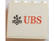 Part No: 60581pb259  Name: Panel 1 x 4 x 3 with Side Supports - Hollow Studs with Black and Red UBS Logo Pattern (Sticker) - Set 75883