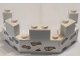 Part No: 6066pb02  Name: Castle Turret Top 4 x 8 x 2 1/3 with Cracked Wall with Tan Bricks and Mortar Pattern (Stickers) - Set 40710