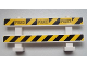 Part No: 6079pb06  Name: Fence 1 x 8 x 2 2/3 with Black 'POLICE' on Black and Yellow Danger Stripes Pattern (Stickers) - Set 60007