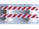 Part No: 6079pb09  Name: Fence 1 x 8 x 2 2/3 with Red and White Danger Stripes Pattern (Stickers) - Set 60200
