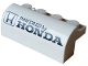 Part No: 6081pb035  Name: Slope, Curved 2 x 4 x 1 1/3 with 4 Recessed Studs with 'POWERED by HONDA' Logo Pattern