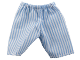 Part No: 61216  Name: Duplo, Doll Cloth Pants with Medium Blue Stripes Pattern