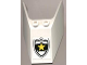 Part No: 6152apb01  Name: Windscreen 6 x 4 x 1 1/3 with Bottom Tabs and Hollow Studs with Police Yellow Star Badge Pattern (Sticker) - Set 6545