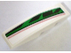 Part No: 61678pb008L  Name: Slope, Curved 4 x 1 with Red, Black and Green Pattern, Model Left (Sticker) - Set 8898