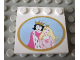 Part No: 6179pb022  Name: Tile, Modified 4 x 4 with Studs on Edge with Prince and Princess Pattern (Sticker) - Set 5963