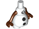 Part No: 62373pb02c01  Name: Body Snowman with Black Buttons Pattern, Reddish Brown Arms with Hands