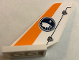 Part No: 6239pb069  Name: Tail Shuttle with Arctic Logo and Orange Stripe Pattern on Both Sides (Stickers) - Set 60064