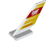 Part No: 6239pb083  Name: Tail Shuttle with Airmail Letter Logo and 'LK60250' Pattern on Both Sides