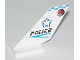 Part No: 6239px1  Name: Tail Shuttle with Police Blue Checkered Pattern
