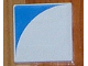 Part No: 6309p0d  Name: Duplo, Tile 2 x 2 with Shape Blue Inverse Quarter Circle Pattern