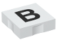 Part No: 6309pb020  Name: Duplo, Tile 2 x 2 with Black Capital Letter B Pattern