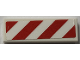 Part No: 63864pb320R  Name: Tile 1 x 3 with Red and White Danger Stripes Pattern Model Right Side (Sticker) - Set 60386