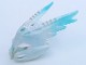 Part No: 64303pb01  Name: Bionicle Mask Spiked Ice with Marbled Trans-Light Blue Pattern