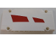 Part No: 64782pb048R  Name: Technic, Panel Plate 5 x 11 x 1 with Red Trapezoids Pattern Model Right Side (Sticker) - Set 42100
