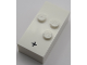 Part No: 65550pb03  Name: Brick, Braille 2 x 4 with 3 Studs with Black Plus Sign (+) Pattern (dots-256 ⠲) (Swedish)