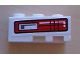 Part No: 6565pb07  Name: Wedge 3 x 2 Left with Red and Black Taillight Pattern (Sticker) - Set 8286