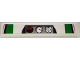 Part No: 6636pb029  Name: Tile 1 x 6 with Gauges and Red, Black and Green Pattern (Sticker) - Set 8898