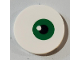Part No: 67095pb001  Name: Tile, Round 3 x 3 with Green and Black Eye Pattern