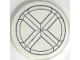 Part No: 67095pb120  Name: Tile, Round 3 x 3 with X-Men Logo in Ring Pattern (Sticker) - Set 76294