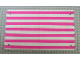 Part No: 71759  Name: Belville Roof Cloth with Dark Pink Stripes Pattern