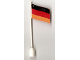 Part No: 776p01  Name: Flag on Flagpole, Wave with Germany Pattern - No Bottom Lip