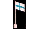 Part No: 776p04  Name: Flag on Flagpole, Wave with Finland Pattern - No Bottom Lip