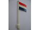 Part No: 777p07ridged  Name: Flag on Flagpole, Wave with Netherlands Pattern, Ridged Flagpole
