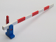 Part No: 815c01  Name: Train Level Crossing Gate Type 1, Assembly with Blue Base & Red Handle (Right)