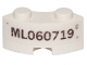 Part No: 85080pb03  Name: Brick, Round Corner 2 x 2 Macaroni with Stud Notch and Reinforced Underside with 'ML060719' Pattern (Sticker) - Set 70419
