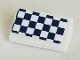 Part No: 85984pb305  Name: Slope 30 1 x 2 x 2/3 with Black and White Checkered Pattern (Sticker) - Set 41348