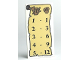 Part No: 87079pb0009  Name: Tile 2 x 4 with Tan Scroll with Black Numbers Pattern