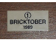 Part No: 87079pb0010  Name: Tile 2 x 4 with Black Number 1 in Circle and 'BRICKTOBER 1989' Pattern