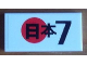 Part No: 87079pb0082  Name: Tile 2 x 4 with Japanese Logogram '日本' (Japan) '7' Pattern (Sticker) - Set 8679