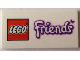 Part No: 87079pb0124  Name: Tile 2 x 4 with LEGO Friends Logo with Butterfly Pattern